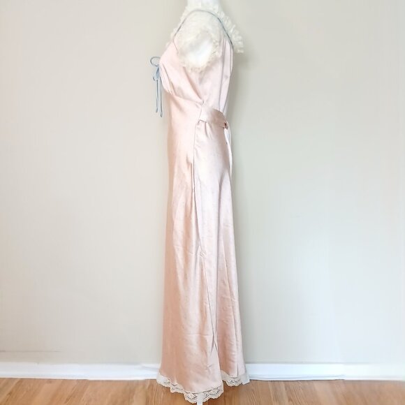 Soft Pink Lace-Trim Maxi Dress By Lacemade - Picture 5 of 14